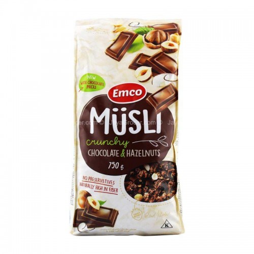 Emco Muesli with Chocolate & Hazelnut 750g 