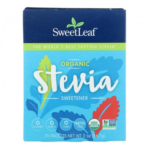 SweetLeaf Organic Stevia 70 packets