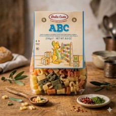Dalla Costa Wheat ABC Pasta with Tomato & Spinach 250g  