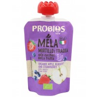 Probios Organic Apple ,Blueberry & Strawberry Pulp Puree 100g product thumbnail 2
