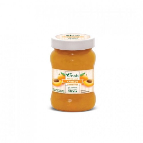 Fruvia Apricot Reduced Sugar Jam with Stevia Sweetener 330g 