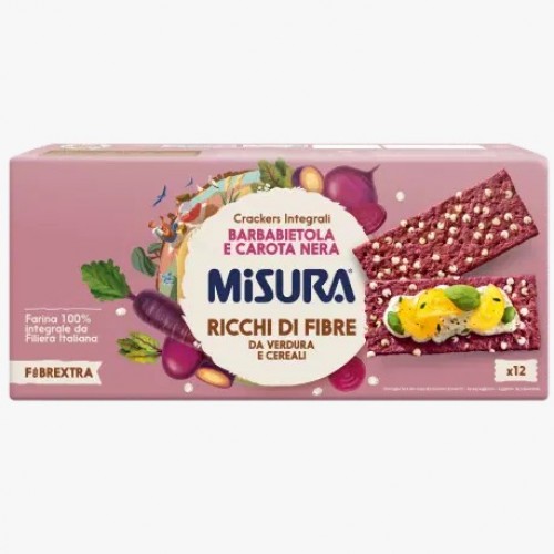 Misura Whole-Wheat Crackers with Beetroot & Carrots 385g 