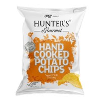 HUNTER FOODS GF Hand Cooked Potato Chips with Sweet Chilli Chutney 125g product thumbnail 2