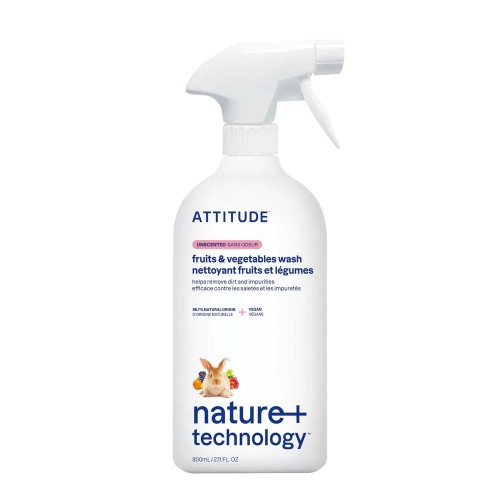 ATTITUDE Unscented Fruit & Vegetable Wash 800ml 