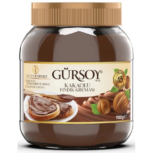 GURSOY GF Chocolate Hazelnut Spread 700g 