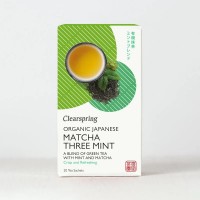 Clearspring organic Blend of Green Tea with Mint & Matcha 20 Tea Sachet (36g) product thumbnail 3
