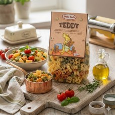 Dalla Costa Wheat Teddy Pasta with Tomato & Spinach 250g  