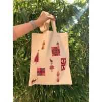Palestine Motifs Canvas Tote Bag product thumbnail 2