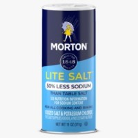 MORTON Lite Salt (50% Less Sodium) 311g product thumbnail 2