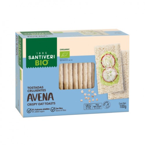 SANTIVERI Crispy Toasted Organic Oat 100g 