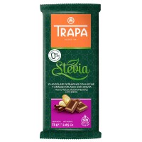 TRAPA Milk Chocolate with Puffed Rice and Stevia 75g product thumbnail 2