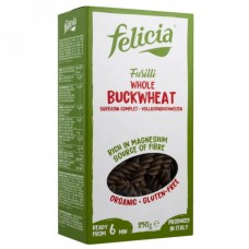 felicia Organic GF Whole-Buckwheat Fusilli 250g 