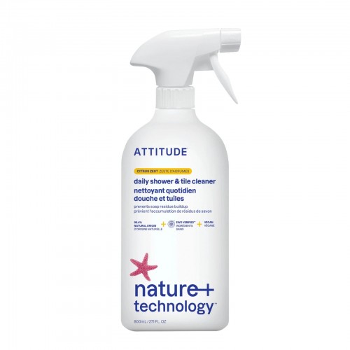 ATTITUDE Daily Shower & Tile Cleaner with Citrus Zest 800ml 