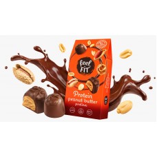 Feel Fit No-Added-Sugar GF Protein Peanut Butter Pralines with Milk Chocolate 66g