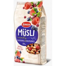 Emco Muesli with Blue-Berry & Raspberry 750g 
