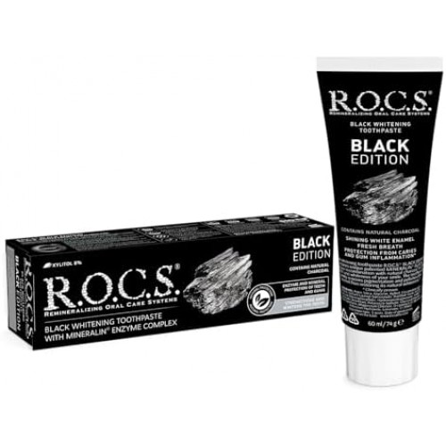 ROCS  Black Whitening Toothpaste (with Charcoal) 74ml 