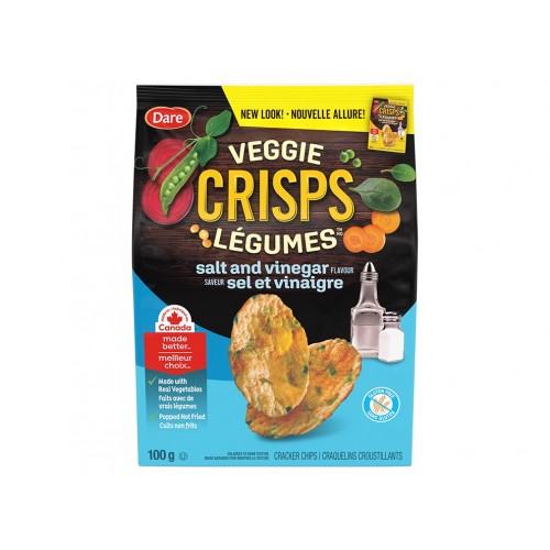 Dare Veggie Crisps Salt and Vinegar 100g 
