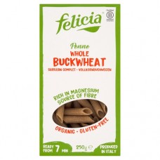 felicia Organic GF Whole-Buckwheat Penne 250g 