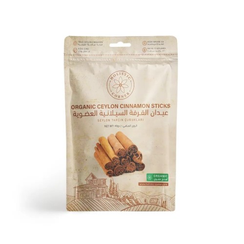 HOLISTIC CORNER Organic Ceylon Cinnamon Sticks 40g 