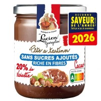 Lucien Georgelim French Hazelnut Spread with No Added Sugar - 400g product thumbnail 3