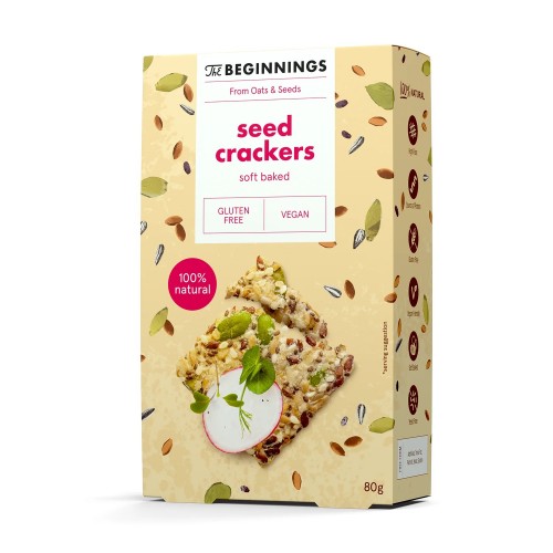 THE BEGINNINGS GF Seed Crackers 80g 