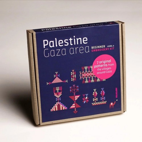 FOLKGLORY Palestine, Gaza area Beginner Tatreez Embroidery Kit