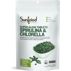 Sunfood Spirulina & Chlorella Tablets 113g