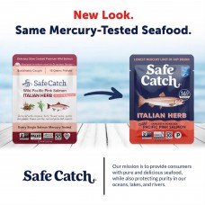 Safe Catch Wild Alaska Pink Salmon Italian Herb Skinless & Boneless 74 g