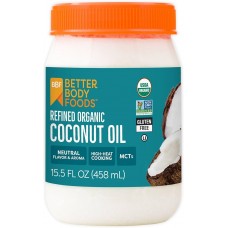 BETTER BODY FOODS Organic Refined Coconut Oil 458ml