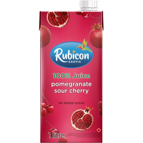Rubicon EXOTIC Pomegranate Sour-Cherry Juice (No-Added-Sugar) 1L 