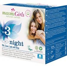 masmi NATURAL COTTON Bio  Night Pads (10 Pads)