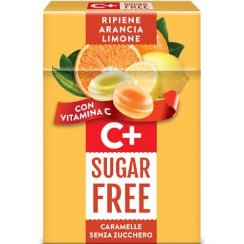 Serra Mini Hard Candies with Orange & Lemon with Vitamin C  (Sugar Free) 50g 