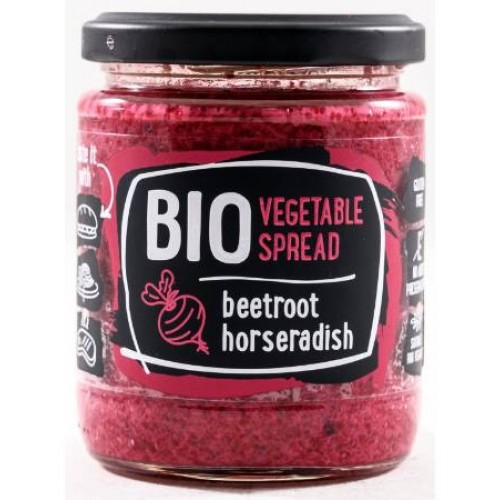 RUDOLFS Organic Vegetable Spread with Beetroot & Horseradish  235g