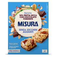 Misura GF No-Added-Sugar 50% Dried Fruit Bar with Dark Chocolate 4*30g 