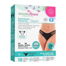 masmi NATURAL COTTON Sustainable Menstrual Underwear (Elegant)  (Small)