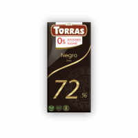 Torras 72% Sugar-Free Dark Chocolate (Negro) 75g product thumbnail 2