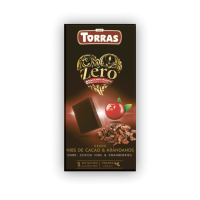 Torras Dark Chocolate with Cacao Nibs & Cranberries Zero Sugar 125g product thumbnail 2