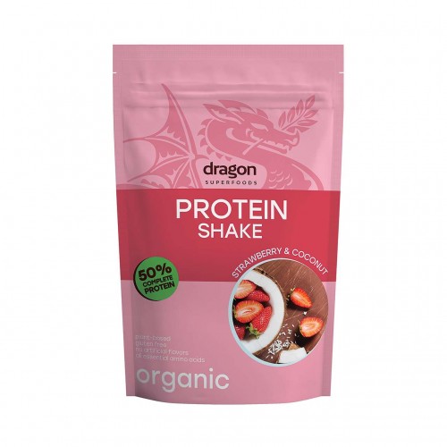 Dragon Organic Protien Shake with Strawberry & Coconut 450g