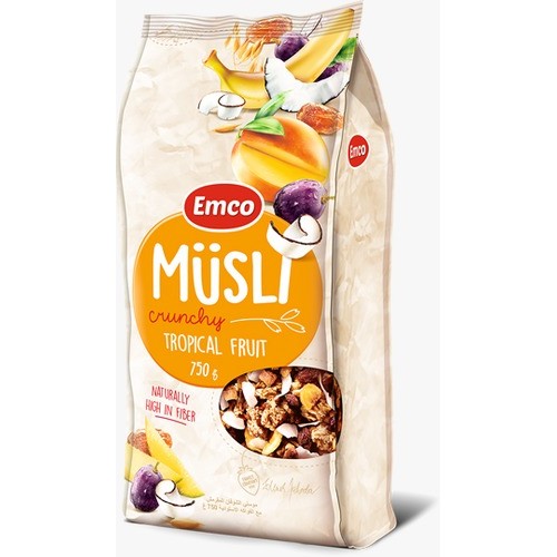 Emco Muesli with Tropical Fruit 750g 