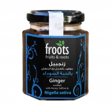 froots Ginger Candied with Honey, Saffron & Nigella Sativa 230g