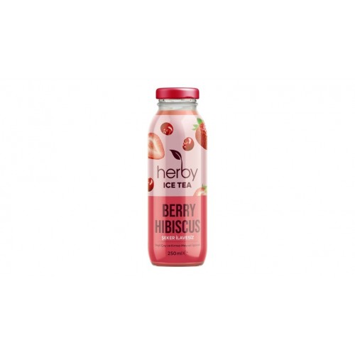 herby Berry Hibiscus Iced Green Tea (No-Added-Sugar) 250ml 