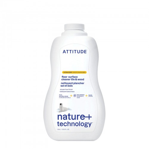 Attitude Floor Surface Cleaner Tile and Wood Citrus Zest 1.04 L
