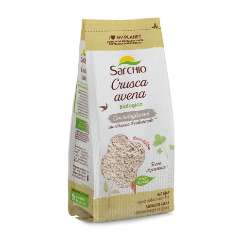 Sarchio Organic GF Oat Bran 250g 