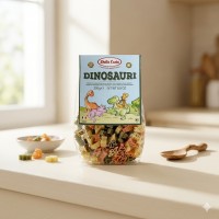 Dalla Costa Wheat Dinosaur Pasta with Tomato & Spinach 250g product thumbnail 3