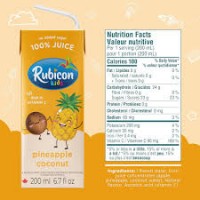 Rubicon Kids Pineapple & Coconut 200ml (No-Added-Sugar) 200ml product thumbnail 3