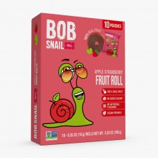 BOB SNAIL Apple-Strawberry Rolls with No-Added-Sugar 100g 