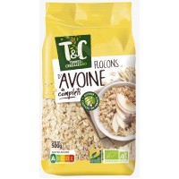 T & C Organic Oat Flakes 500g product thumbnail 2