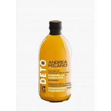 ANDREA MILANO Organic Apple Cider Vinegar with Cinnamon & Turmeric 500ml 