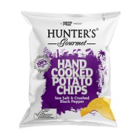 HUNTER FOODS GF Hand Cooked Potato Chips with Sea Salt & Crushed Black Pepper 40g product thumbnail 2