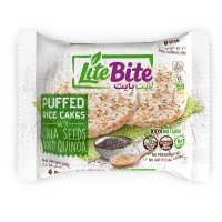 Lite Bite GF Puffed Rice Cakes with Chia Seeds & Quinoa 24g product thumbnail 2